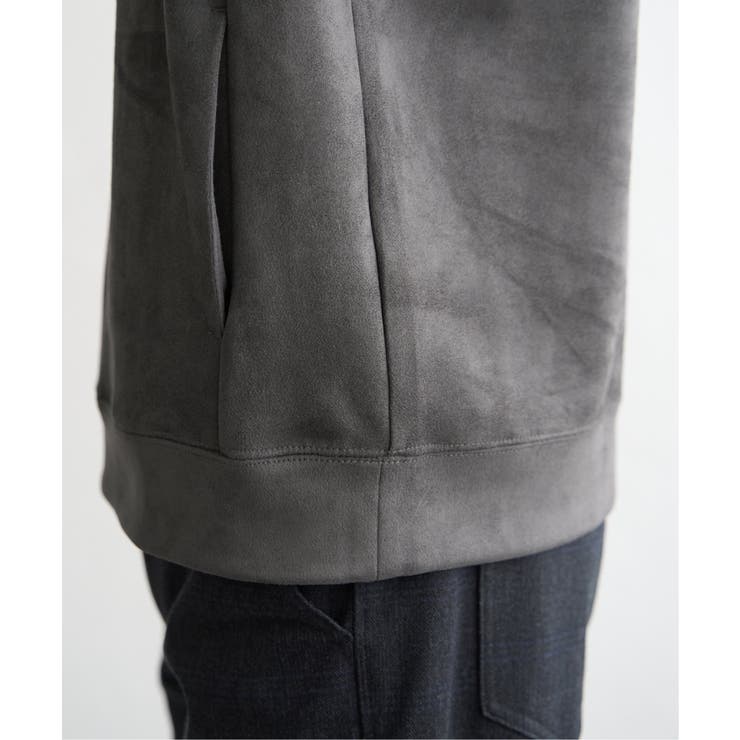 【抗菌防臭／吸水速乾】GOKU楽スエードハーフジップパーカ | ikka  | 詳細画像28 