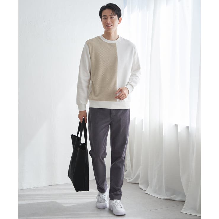 【お得だ値】モール切り替え裏起毛プルオーバー | ikka  | 詳細画像12 