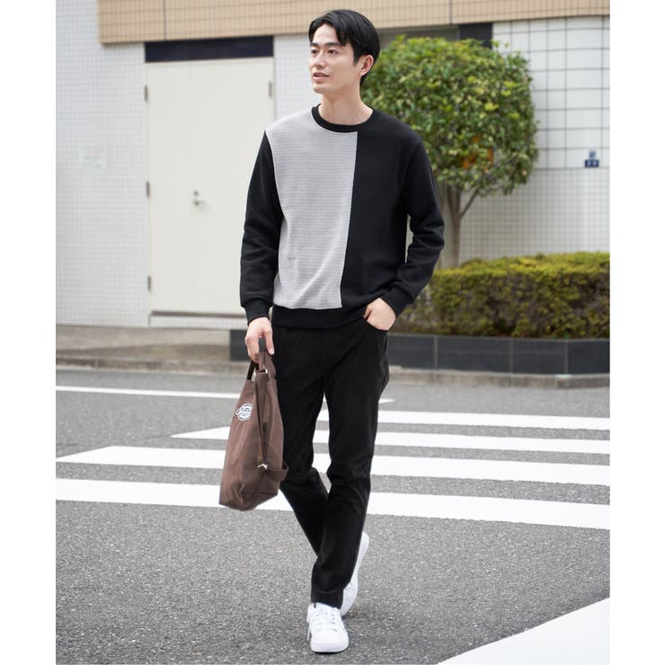 【お得だ値】モール切り替え裏起毛プルオーバー | ikka  | 詳細画像3 