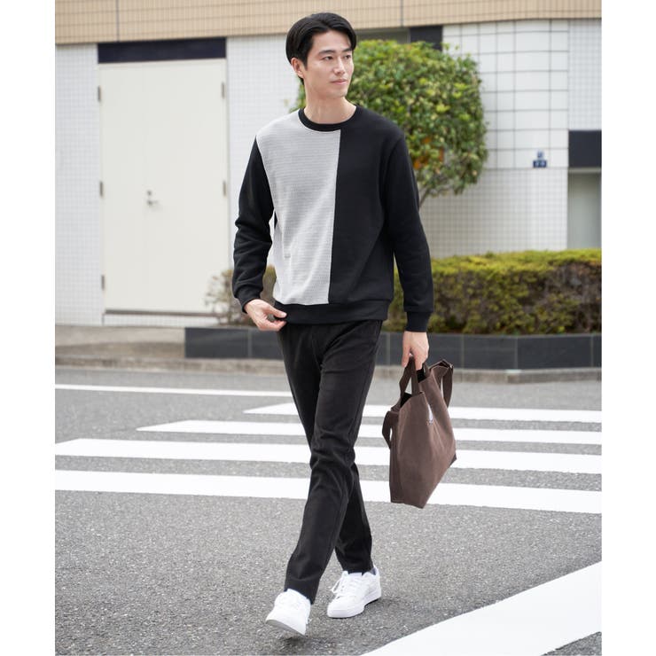 【お得だ値】モール切り替え裏起毛プルオーバー | ikka  | 詳細画像4 