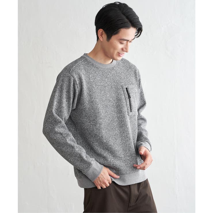 【お得だ値】ウールライクニットヘリンボンプルオーバー | ikka  | 詳細画像8 