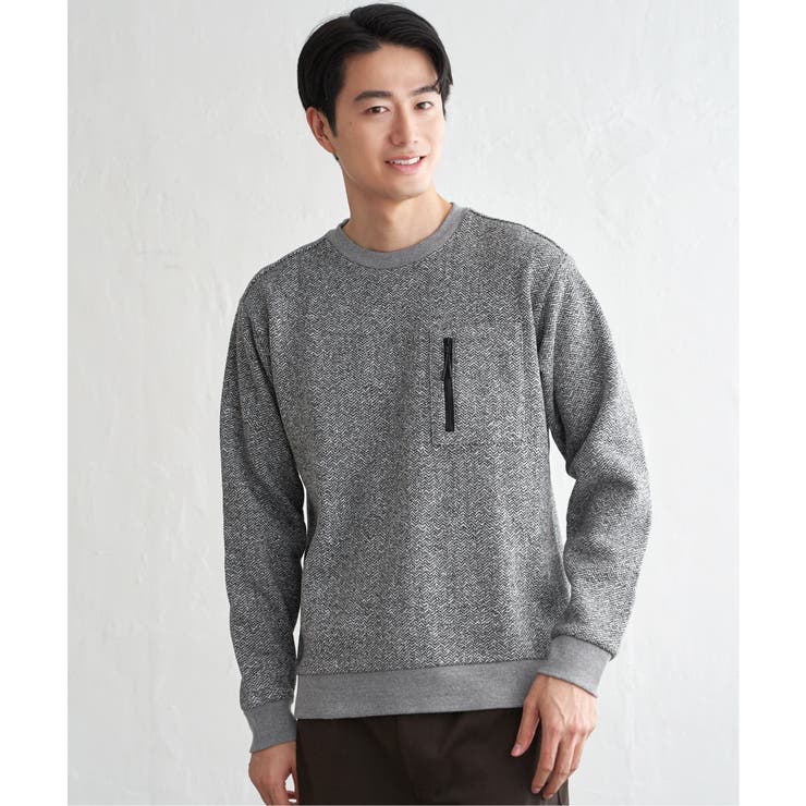 【お得だ値】ウールライクニットヘリンボンプルオーバー | ikka  | 詳細画像24 