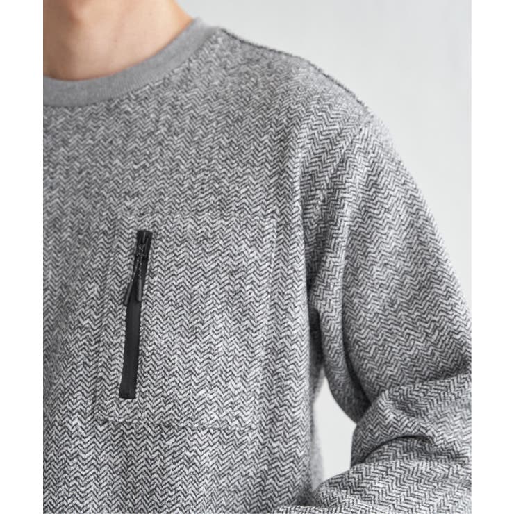 【お得だ値】ウールライクニットヘリンボンプルオーバー | ikka  | 詳細画像25 