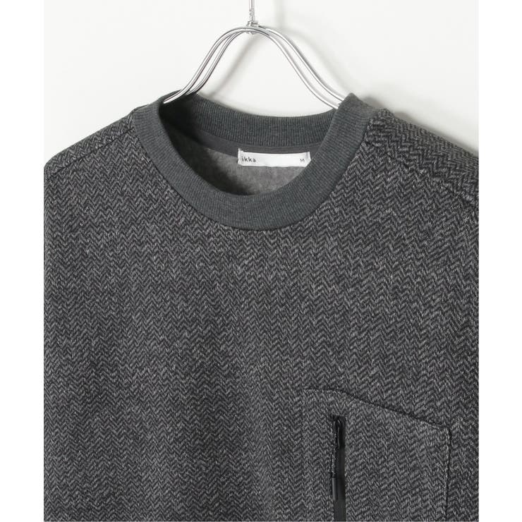 【お得だ値】ウールライクニットヘリンボンプルオーバー | ikka  | 詳細画像34 