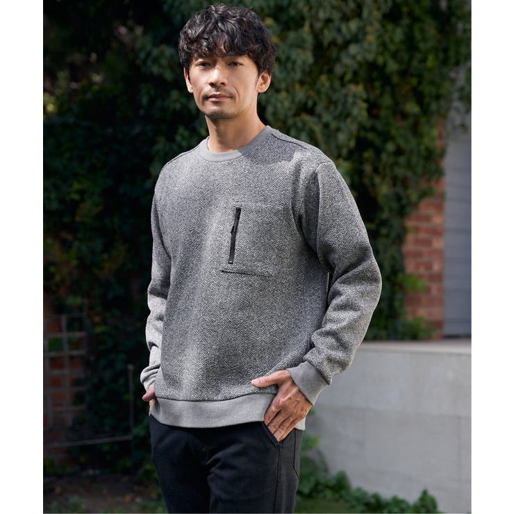 【お得だ値】ウールライクニットヘリンボンプルオーバー | ikka  | 詳細画像2 