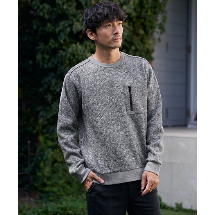 【お得だ値】ウールライクニットヘリンボンプルオーバー | ikka  | 詳細画像3 