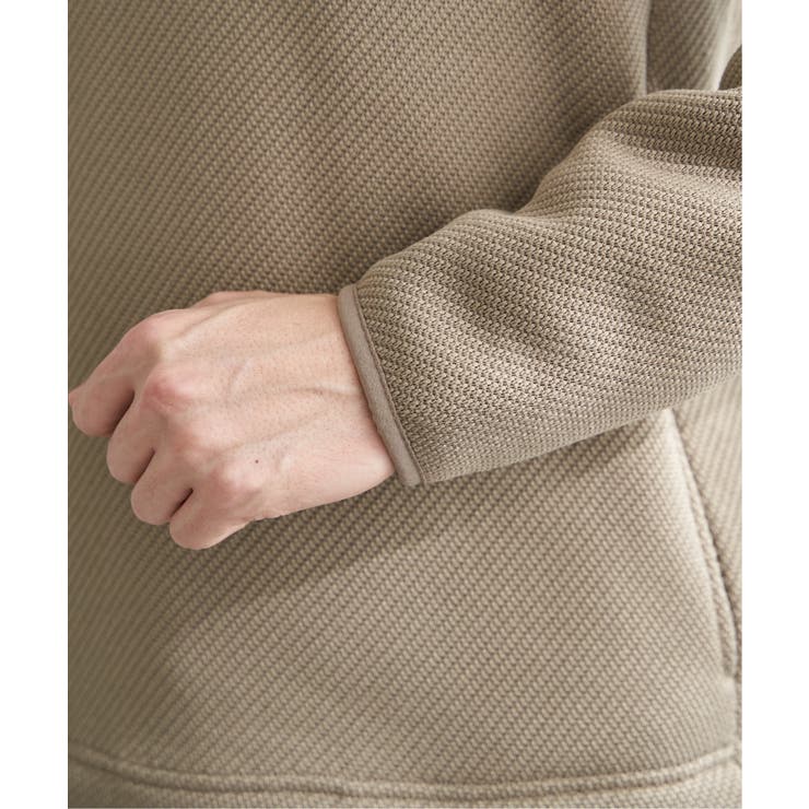 ツイルジャカード裏起毛ハーフジッププルオーバー | ikka  | 詳細画像25 