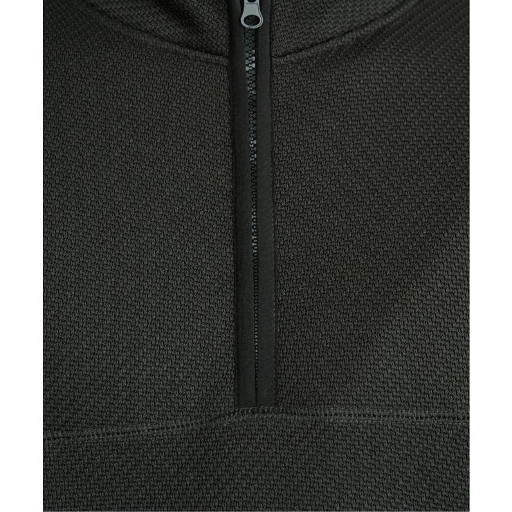 ツイルジャカード裏起毛ハーフジッププルオーバー | ikka  | 詳細画像31 