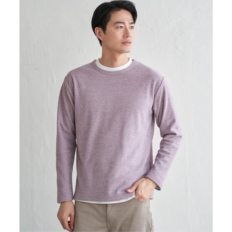 ピンク | 【2点セット】メランジ裏起毛インナーセット | ikka 