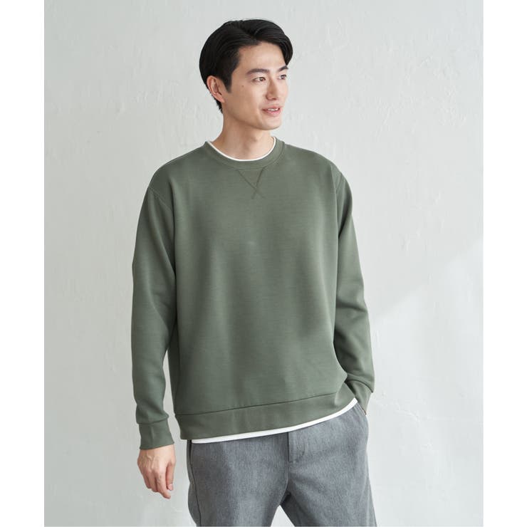 GOKU楽リップルダンボールクルーネック | ikka  | 詳細画像7 