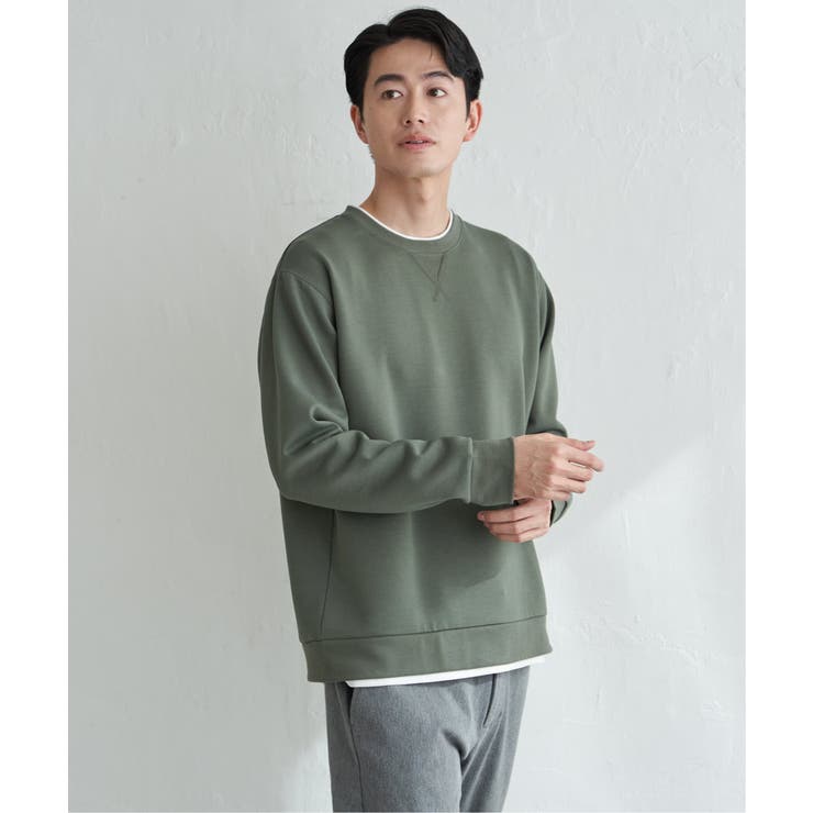 GOKU楽リップルダンボールクルーネック | ikka  | 詳細画像8 