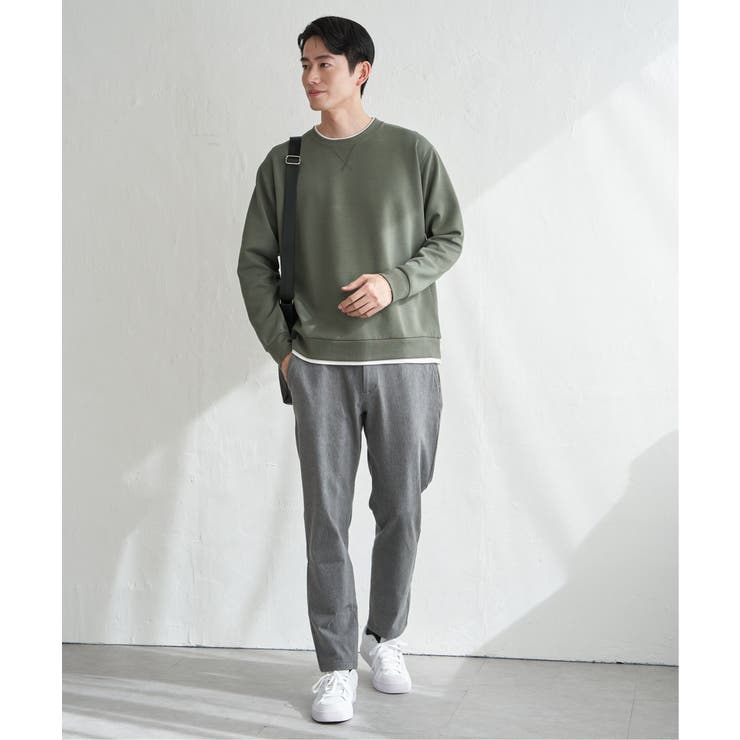 GOKU楽リップルダンボールクルーネック | ikka  | 詳細画像9 