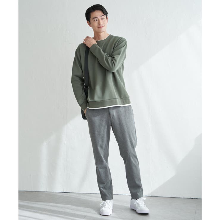 GOKU楽リップルダンボールクルーネック | ikka  | 詳細画像10 