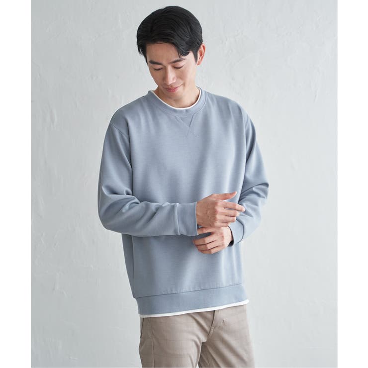 GOKU楽リップルダンボールクルーネック | ikka  | 詳細画像11 