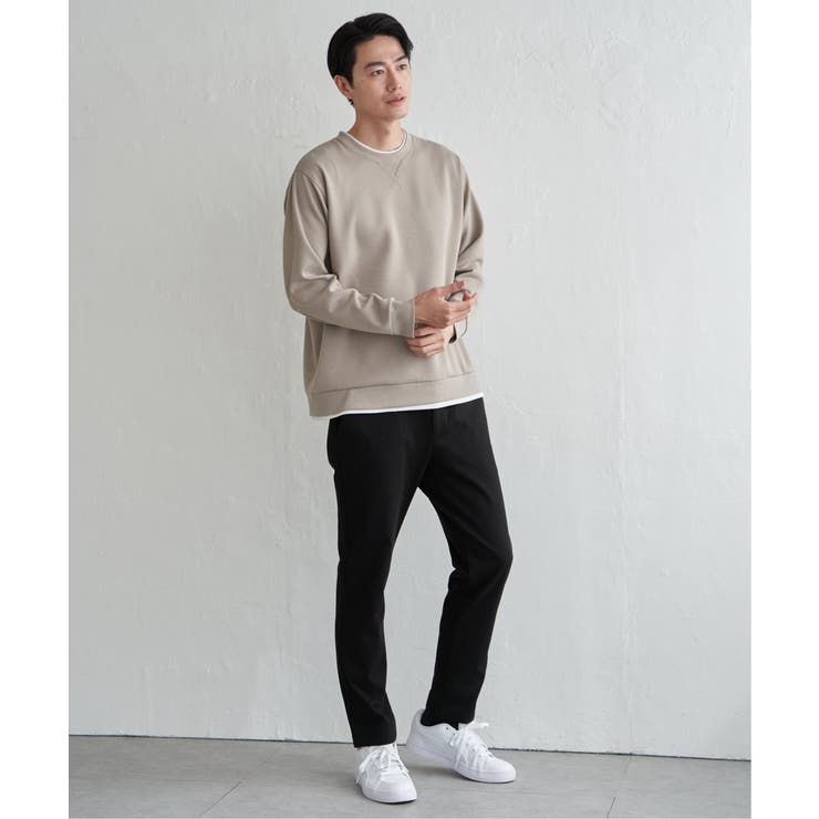 GOKU楽リップルダンボールクルーネック | ikka  | 詳細画像21 