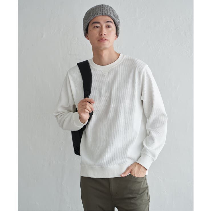 モールワッフルクルーネック | ikka  | 詳細画像10 