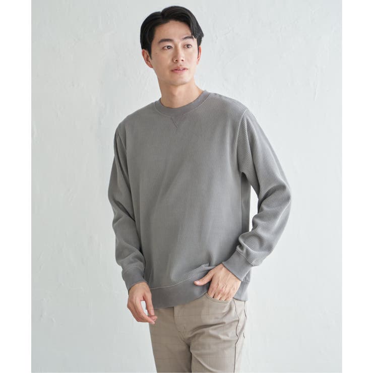 モールワッフルクルーネック | ikka  | 詳細画像17 