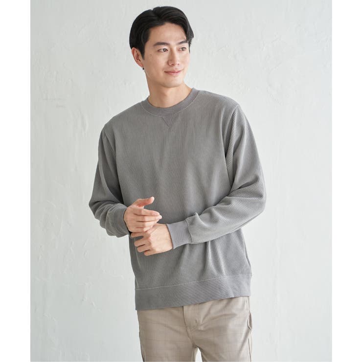 モールワッフルクルーネック | ikka  | 詳細画像18 