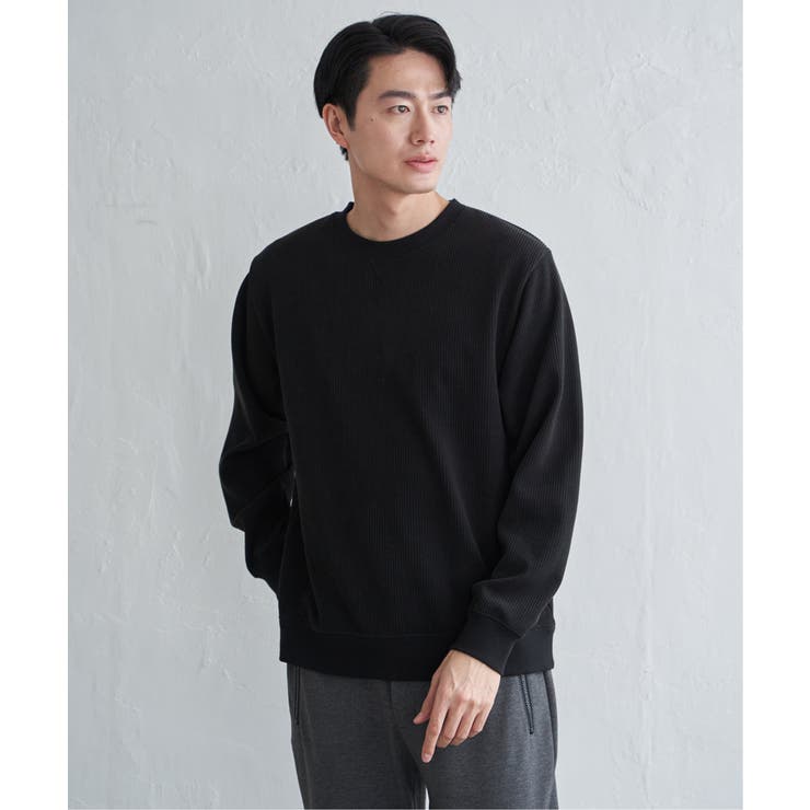 モールワッフルクルーネック | ikka  | 詳細画像21 