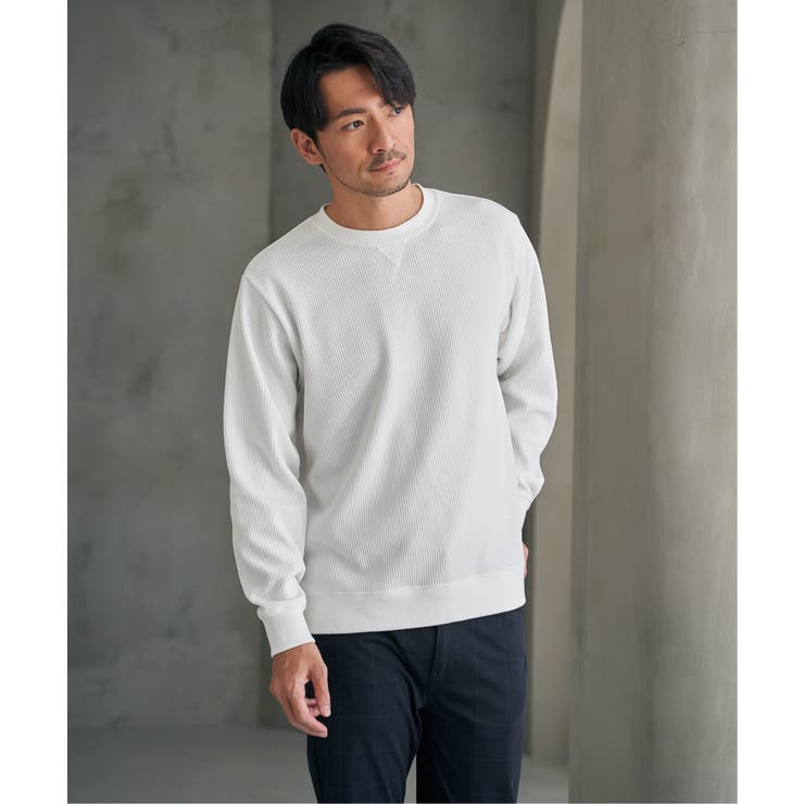 モールワッフルクルーネック | ikka  | 詳細画像2 