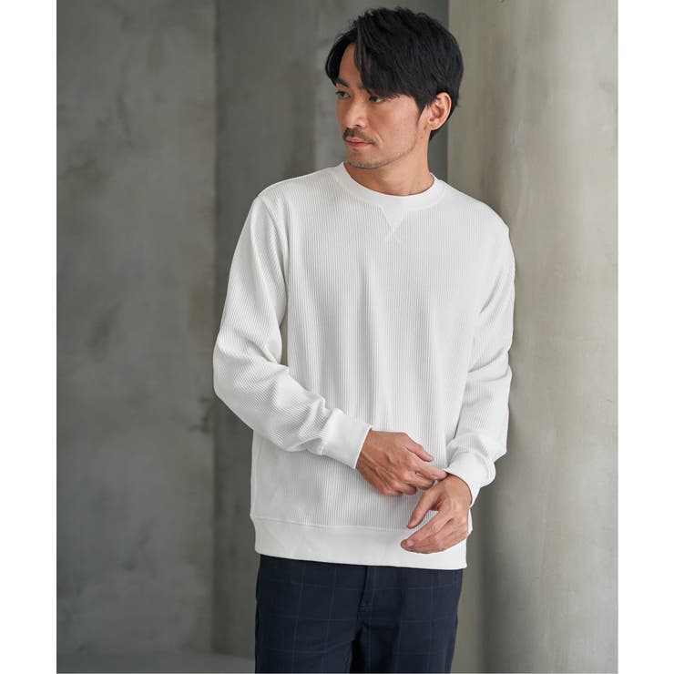 モールワッフルクルーネック | ikka  | 詳細画像3 