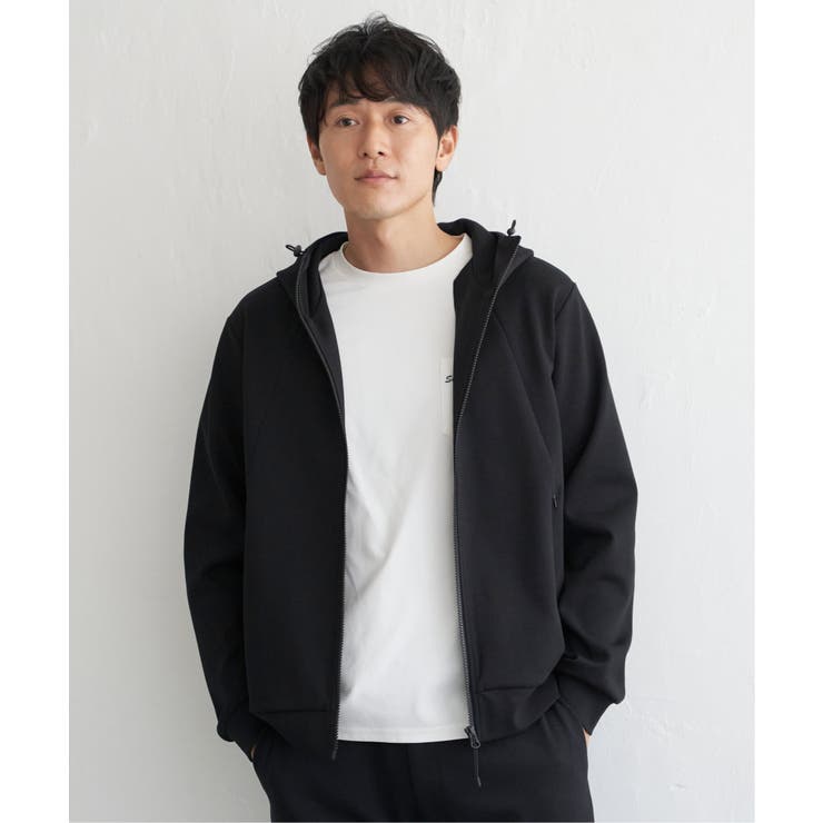 セットアップ対応／親子コーデ】テックストレッチジップパーカー[品番