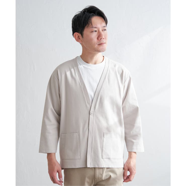 【接触冷感／抗菌防臭】GOKU楽セイケツ8分袖カーディガン | ikka  | 詳細画像16 