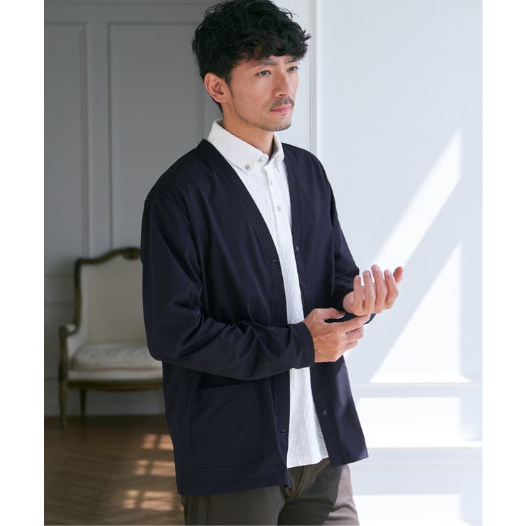 GOKU楽AIRVネックカーディガン | ikka  | 詳細画像2 