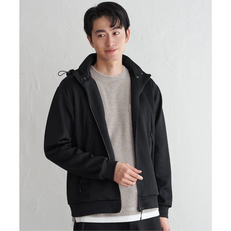 【セットアップ対応】ダブルフェイスカノコ2wayジップパーカ | ikka  | 詳細画像9 