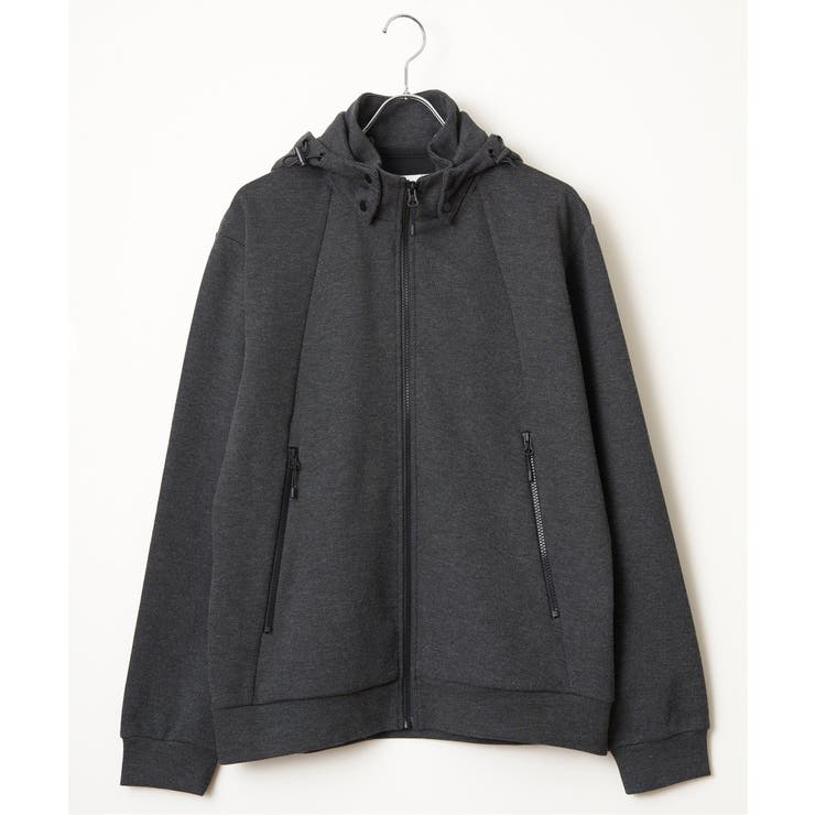 【セットアップ対応】ダブルフェイスカノコ2wayジップパーカ | ikka  | 詳細画像14 