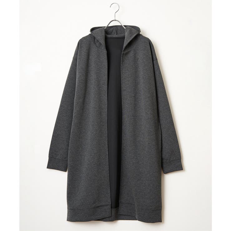 【洗濯機で洗える】鹿の子ダンボールフーディガン | ikka  | 詳細画像8 