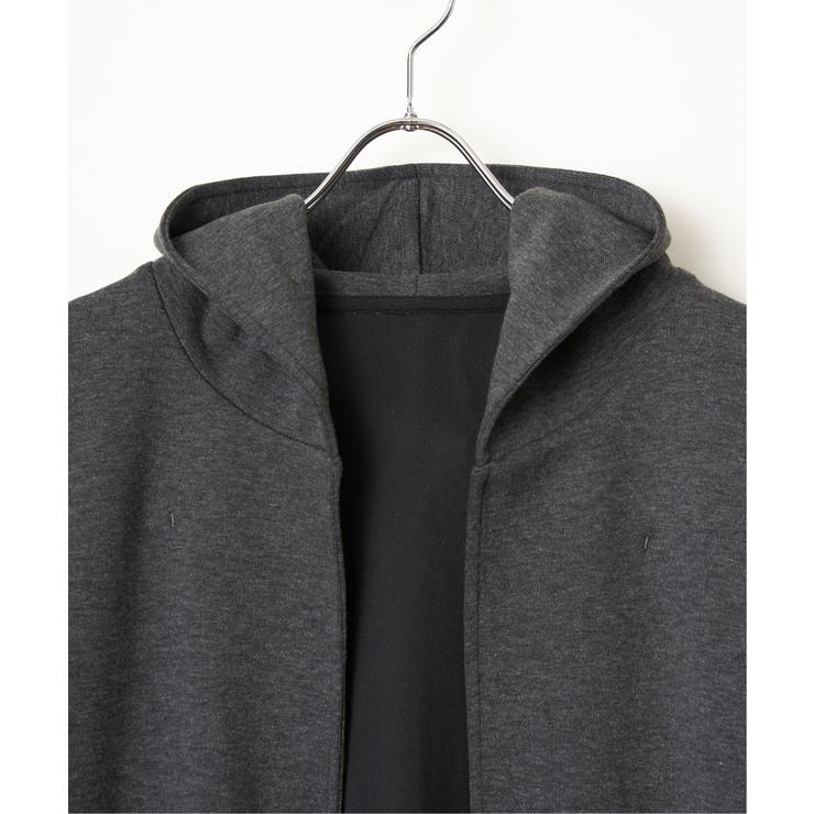 【洗濯機で洗える】鹿の子ダンボールフーディガン | ikka  | 詳細画像15 