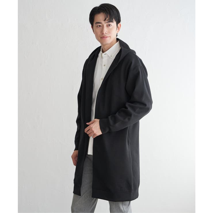 【洗濯機で洗える】鹿の子ダンボールフーディガン | ikka  | 詳細画像2 