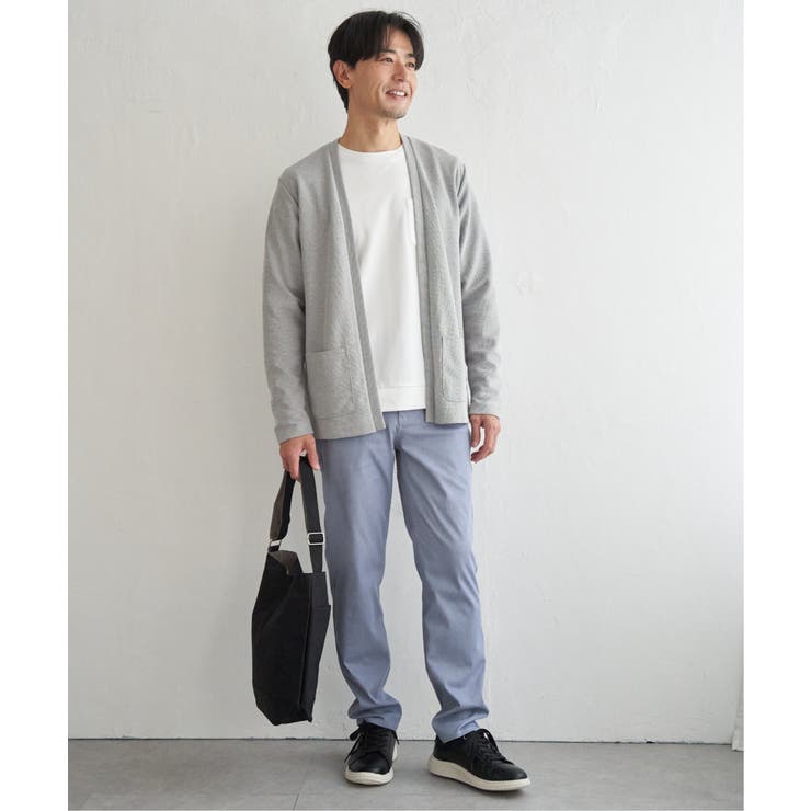 ダブルフェイスDRY鹿の子カーディガン | ikka  | 詳細画像10 