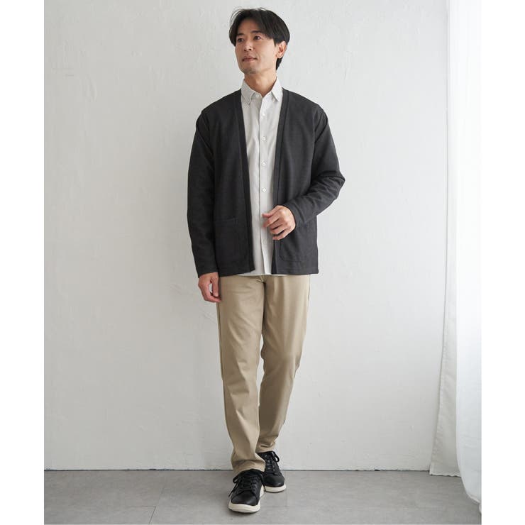 ダブルフェイスDRY鹿の子カーディガン | ikka  | 詳細画像14 