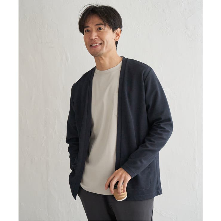 ダブルフェイスDRY鹿の子カーディガン | ikka  | 詳細画像15 