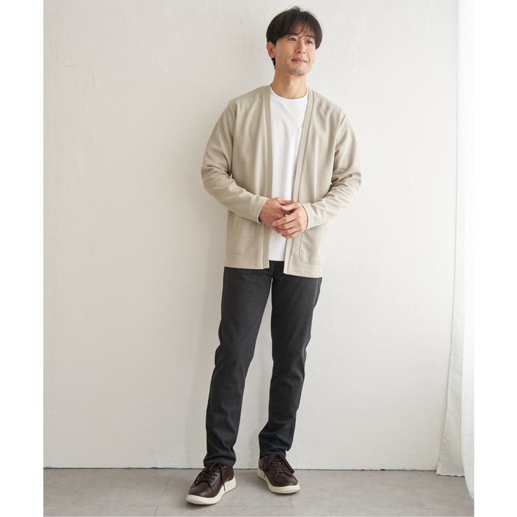 ダブルフェイスDRY鹿の子カーディガン | ikka  | 詳細画像22 