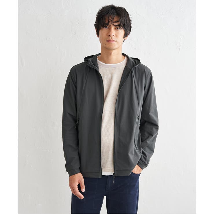 チャコール | 【吸水速乾／UVカット】ドライメッシュZIPパーカ | ikka 