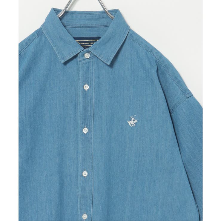 ブルー | 【WEB限定】BEVERLY HILLS POLO CLUB デニム半袖シャツ | ikka