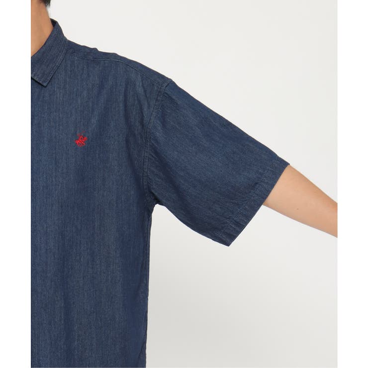 【WEB限定】BEVERLY HILLS POLO CLUB デニム半袖シャツ | ikka  | 詳細画像5