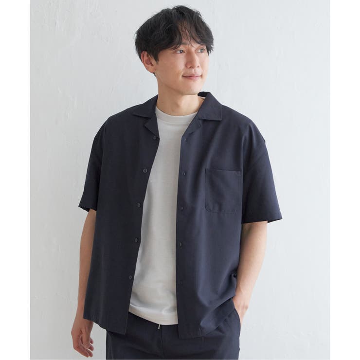 【セットアップ対応】Reflax(R) リラックスオープンカラーシャツ | ikka  | 詳細画像7 