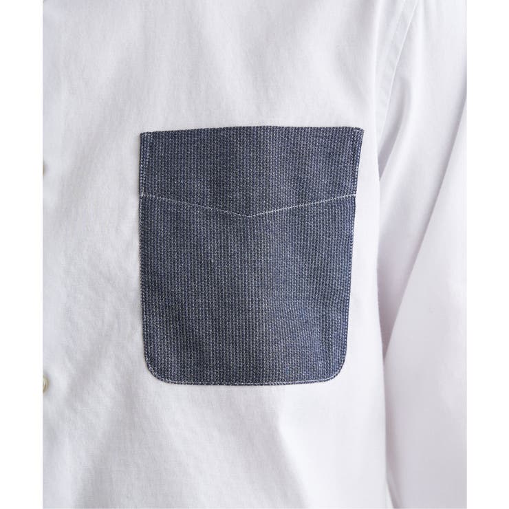 ブロックスパイピング切り替えシャツ | ikka  | 詳細画像14 