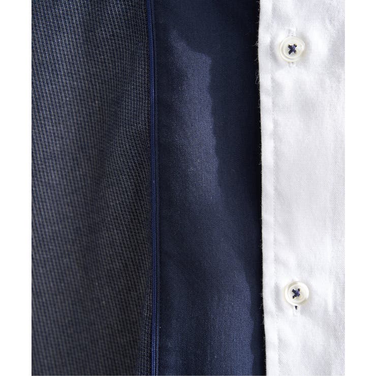 ブロックスパイピング切り替えシャツ | ikka  | 詳細画像16 