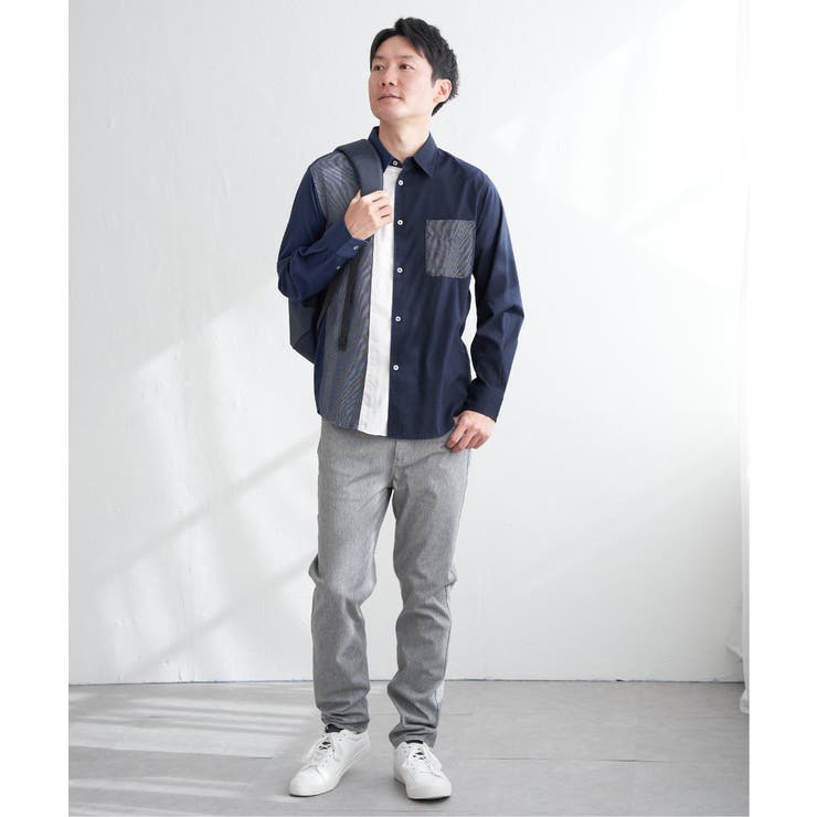 ブロックスパイピング切り替えシャツ | ikka  | 詳細画像5 