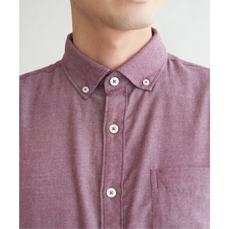 【芸能人着用】イージーケアネルスイスカラーボタンダウンシャツ | ikka  | 詳細画像18 