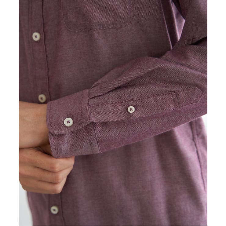 【芸能人着用】イージーケアネルスイスカラーボタンダウンシャツ | ikka  | 詳細画像20 