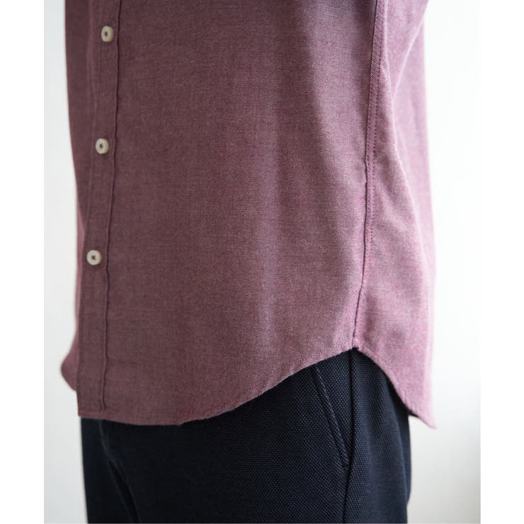 【芸能人着用】イージーケアネルスイスカラーボタンダウンシャツ | ikka  | 詳細画像21 