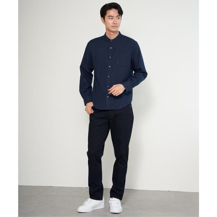 イージ?ケアネルバンドカラーシャツ | ikka  | 詳細画像7 