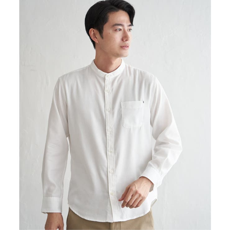 イージ?ケアネルバンドカラーシャツ | ikka  | 詳細画像8 