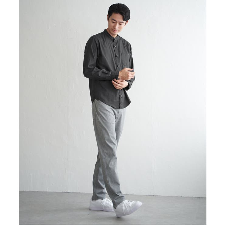 イージ?ケアネルバンドカラーシャツ | ikka  | 詳細画像12 